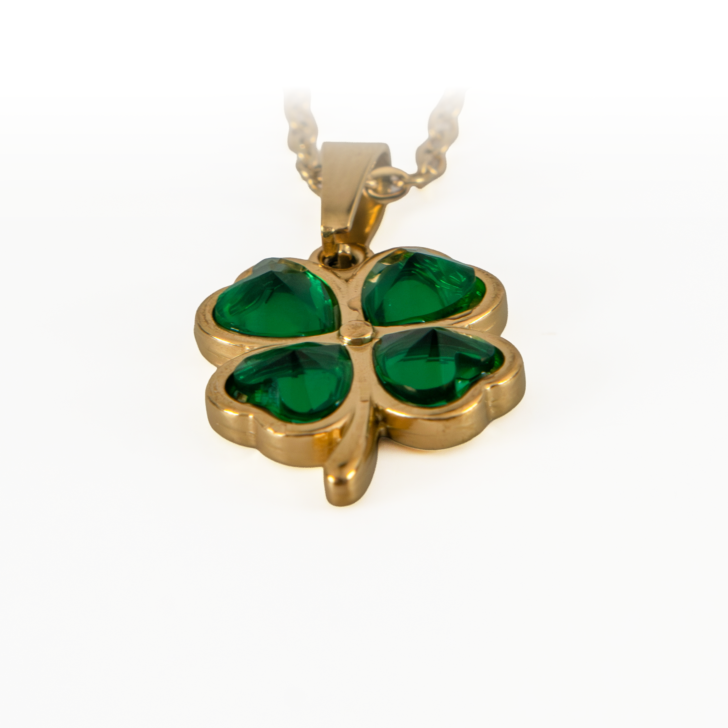 Collar Trébol Verde