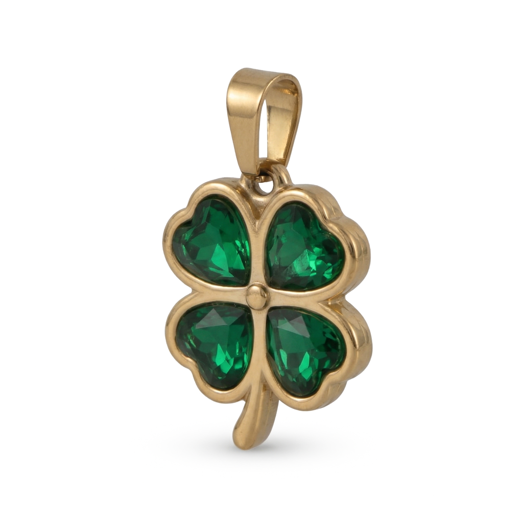 Collar Trébol Verde
