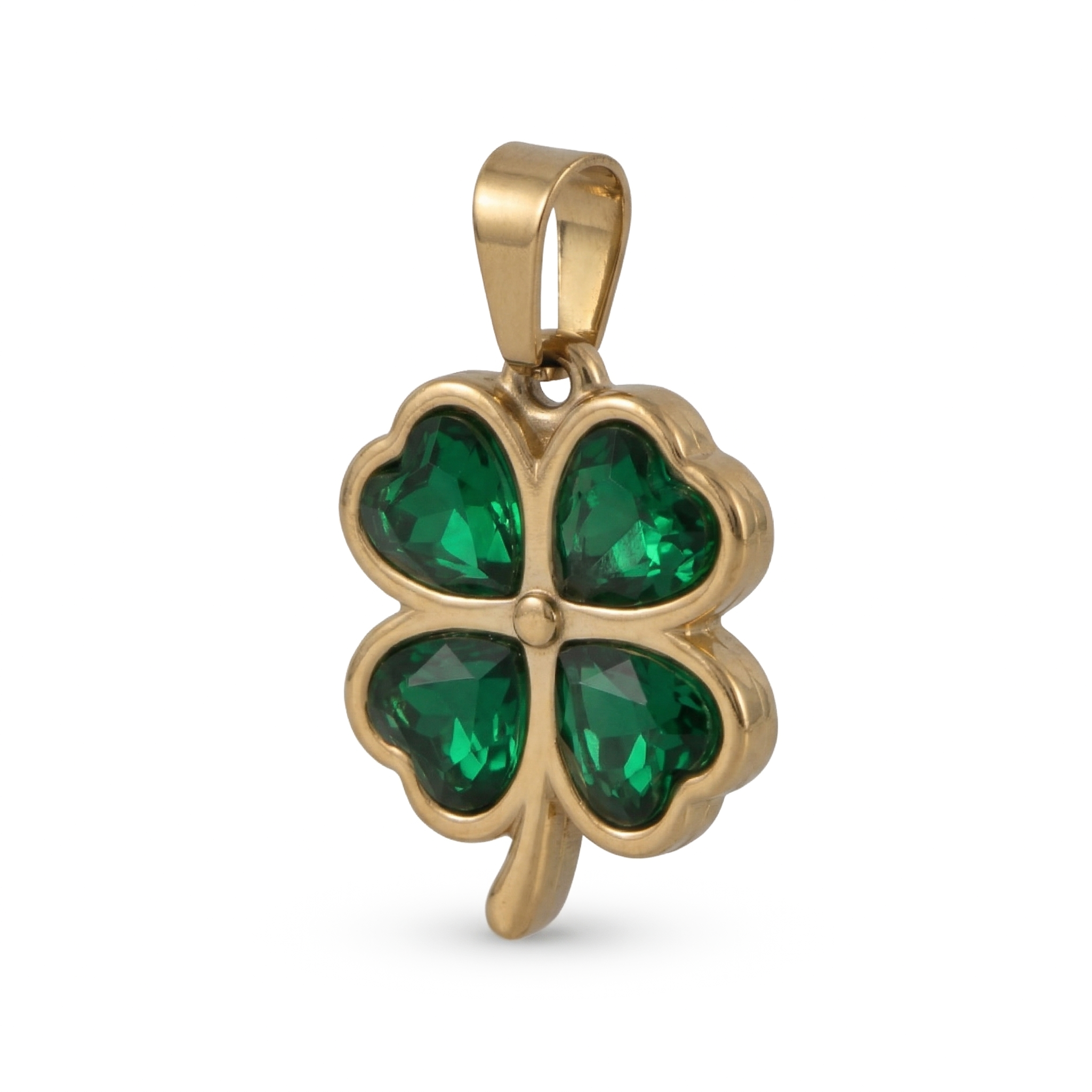 Collar Trébol Verde