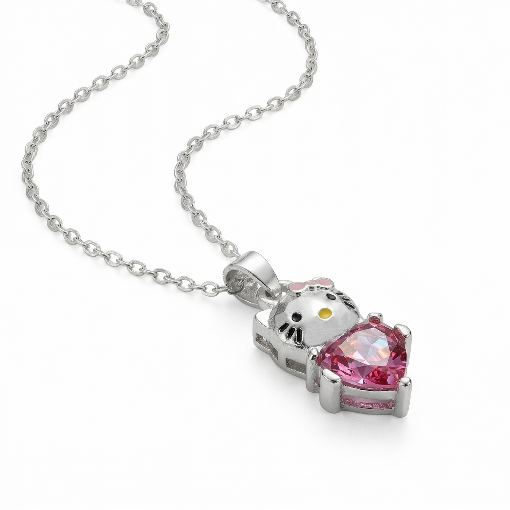 Collar Hello Kitty Corazón Rosa