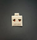 Aretes Silueta Animada en oro 10K - Mystica Joyeria