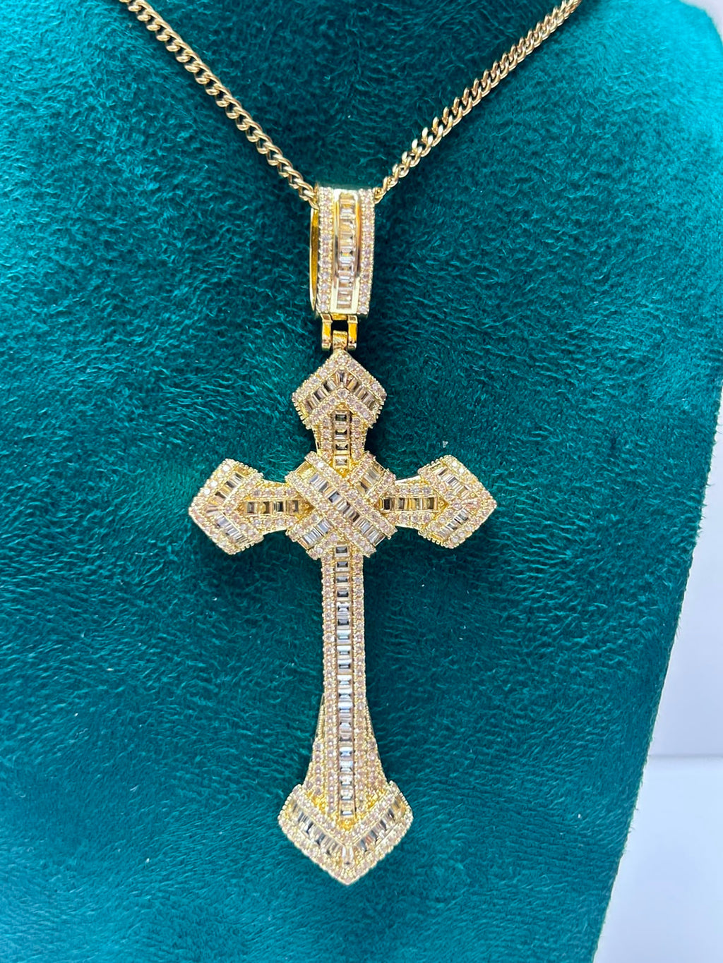 Dije cruz brillante