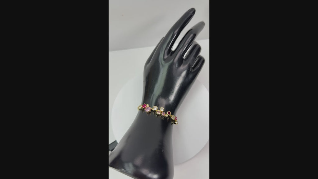 Pulseras Destellos Rosa