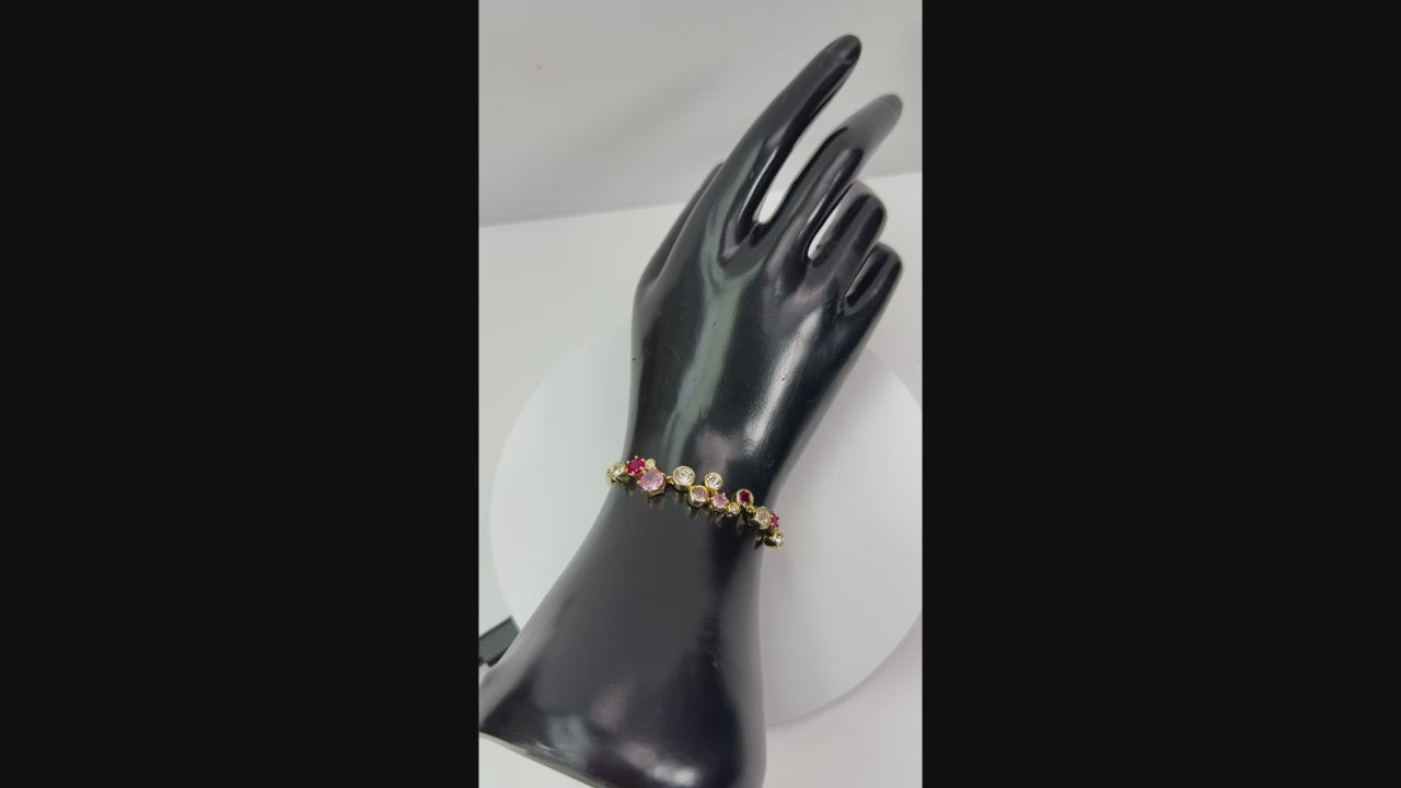 Pulseras Destellos Rosa