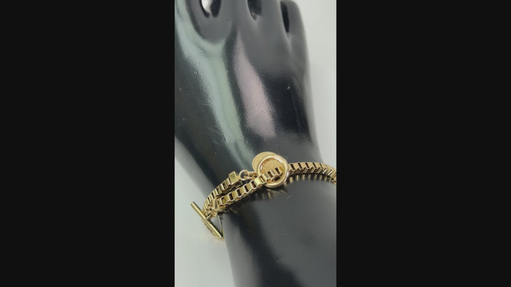 Pulsera veneciana dorada