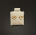 Aretes Silueta con Mono en oro 10K - Mystica Joyeria