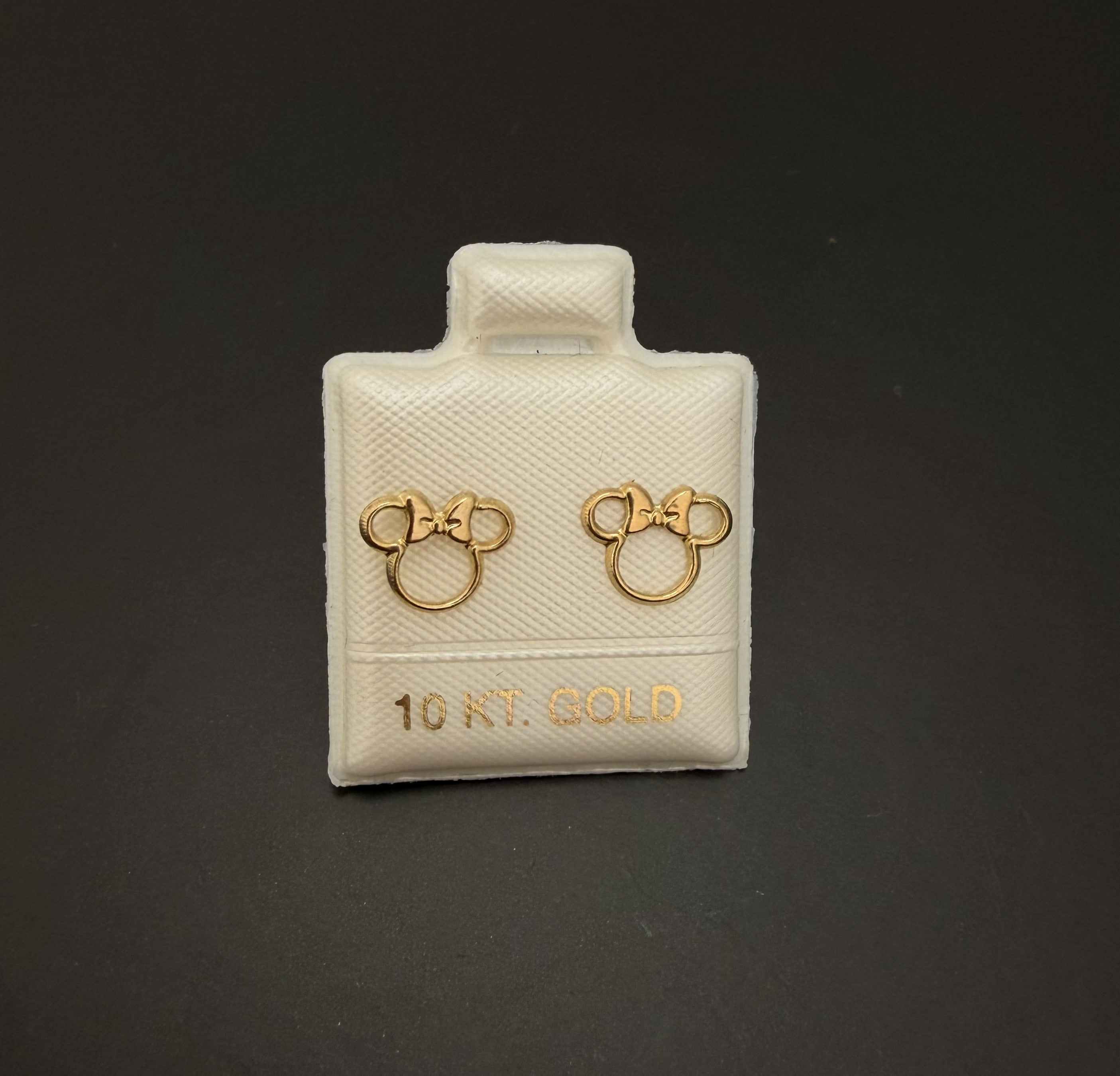 Aretes Silueta con Mono en oro 10K - Mystica Joyeria
